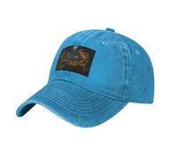 WHJDPP Gorra de béisbol negra para adultos, diseño de reino secreto del bosque, para hombres y mujeres, uso deportivo y de viaje, Azul, talla nica