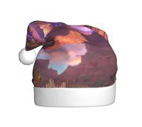 WHJDPP Gorro de Navidad con estampado de bestia de dibujos animados para adultos, diseño suave, ligero y esponjoso para hombres y mujeres