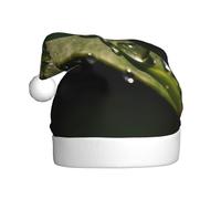 WHJDPP Gorro de Navidad estampado de gotas de rocío para celebraciones festivas de adultos, como regalo para hombres y mujeres