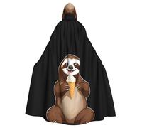 WHJDPP Happy Ice Cream - Capa con capucha para adultos, sin cremallera, cómoda y duradera para juegos de rol