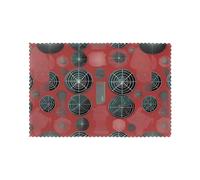 WHJDPP Juego de 6 manteles individuales con patrón de armas biológicas para mesa de comedor, 12 x 18 pulgadas, resistentes al calor, lavables y duraderos para cocina, hogar, hotel