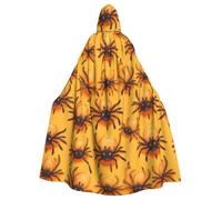 WHJDPP La bonita capa con capucha para adultos con estampado de araña de tarántula es un poncho con capucha súper grande, cómodo y duradero de Halloween
