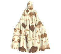 WHJDPP La bonita capa con capucha para adultos con estampado de avestruz es un poncho con capucha súper grande, cómodo y duradero para Halloween