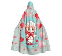 WHJDPP La capa con capucha para adultos con estampado de niño es un poncho con capucha súper grande, cómodo y duradero para Halloween