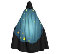 WHJDPP La capa con capucha para adultos de Little Stars in the Sky Picture es un poncho con capucha súper grande, cómodo y duradero para Halloween