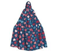 WHJDPP La capa con capucha para adultos Love fills the screen es un poncho con capucha de Halloween súper grande, cómodo y duradero