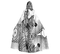 WHJDPP La capa con capucha Zebra Fine Lines Picture para adultos es un poncho con capucha de Halloween súper grande, cómodo y duradero