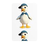 WHJDPP Lata decorativa con diseño de pato pequeño que va a una excursión, 20,3 x 30,5 cm, hecha de hojalata, resistente al desgaste y duradera