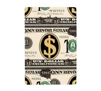 WHJDPP Letrero de dólar dorado con imagen decorativa de 8 x 12 pulgadas, hecho de hojalata, resistente al desgaste y duradero