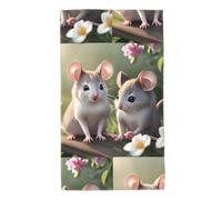 WHJDPP Mouse in Love - Toallas estampadas de 27.5 x 16 pulgadas, agradables al tacto, absorbentes, esponjosas y suaves para baño, playa, exteriores