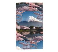 WHJDPP Mt. Fuji - Toallas estampadas de principios de primavera, 27.5 x 16 pulgadas, agradables al tacto, absorbentes, esponjosas y suaves para baño, playa, exteriores