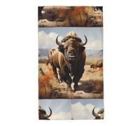 WHJDPP North American Bison Herd - Toallas estampadas de 27.5 x 16 pulgadas, agradables al tacto, absorbentes, esponjosas y suaves para baño, playa, exteriores