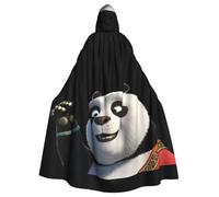 WHJDPP Panda is coming Picture - Capa con capucha para adultos con pajarita para fiestas de disfraces, cosplay