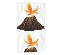WHJDPP Phoenix on The Volcano - Toallas de toalla con imagen de 27.5 x 16 pulgadas, agradables al tacto, absorbentes, esponjosas y suaves para baño, playa, exteriores