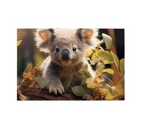 Whjdpp - Rompecabezas de 1000 piezas con diseño de plantas de koala, rompecabezas educativos e intelectuales, rompecabezas divertidos para aliviar el estrés