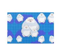 Whjdpp - Rompecabezas de 1000 piezas con diseño familiar de oso blanco, rompecabezas educativos, inteligentes, rompecabezas divertidos para aliviar el estrés