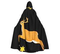 WHJDPP Sika Deer Stepping on Stars - Capa con capucha para adultos, sin cremallera, cómoda y duradera para juegos de rol