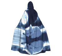 WHJDPP Sleeping Fox Under The Moon - Capa con capucha para adultos con estampado de zorro para Halloween, juego de rol