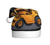 WHJDPP Sombrero de Navidad con estampado de cachorro de tigre en una carretilla elevadora, duradero para adultos, para Halloween, Navidad, Año Nuevo
