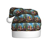 WHJDPP Sombrero de Navidad con estampado de gnomos coloridos duradero para adultos, para Halloween, Navidad, Año Nuevo