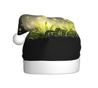 WHJDPP Sombrero de Navidad con estampado de luciérnagas que brillan en las flores para adultos, diseño suave, ligero y esponjoso para hombres y mujeres