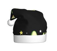 WHJDPP Sombrero de Navidad con imagen de aguacate entre las estrellas para adultos, adecuado para Halloween, Navidad y Año Nuevo
