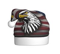 WHJDPP Sombrero de Navidad con imagen de águila de bandera estadounidense del ejército de EE. UU. para adultos, para Navidad, Halloween, Año Nuevo, ventas, promociones
