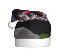 WHJDPP Sombrero de Navidad con imagen de estrella de mar de tentáculo rojo para adultos, adecuado para Halloween, Navidad y Año Nuevo