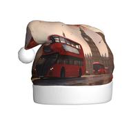 WHJDPP Sombrero de Navidad con imagen de Londres para adultos, para Navidad, Halloween, Año Nuevo, ventas, promociones