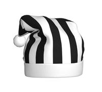 WHJDPP Sombrero de Navidad con imagen de rayas blancas y negras para adultos, para Navidad, Halloween, Año Nuevo, ventas, promociones