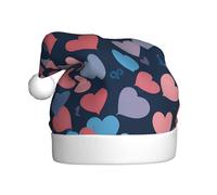 WHJDPP Sombrero de Navidad impreso con texto en inglés "Lots of Love" para celebraciones festivas de adultos, como regalo para hombres y mujeres