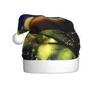 WHJDPP Starlight at Night Picture - Sombreros de Navidad de felpa para hombres y mujeres, gorras de fiesta de Año Nuevo para adultos