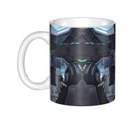 WHJDPP Taza de cerámica con imagen de Cabin of the Future para capuchino, latte, cereales, yogur, leche, bebidas calientes o frías, horno de microondas