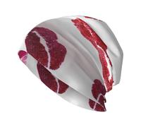 WHJDPP The Beauty of Lipstick Marks - Gorro de punto para adultos, suave, cómodo, elástico, para hombres y mujeres, color negro