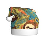 WHJDPP The Lazy Sloth - Gorro de Navidad para adultos, diseño suave, ligero y esponjoso para hombres y mujeres