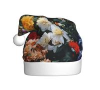 WHJDPP Un mar de flores compitiendo por la belleza. Sombrero de Navidad para adultos, adecuado para Halloween, Navidad y Año Nuevo