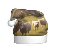 WHJDPP Un montón de lindos sombreros de Navidad de felpa para hombres y mujeres, gorras de fiesta de Año Nuevo para adultos