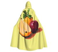 WHJDPP Una abundancia de frutas con capucha para adultos es un poncho con capucha súper grande, cómodo y duradero para Halloween