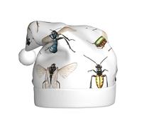 WHJDPP Una gran colección de sombreros de Navidad de felpa para hombres y mujeres, gorras de fiesta de Año Nuevo para adultos