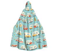WHJDPP You make me happy camper trailer - Capa con capucha para adultos con pajarita para fiestas de disfraces, cosplay