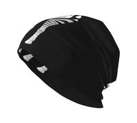 WHJDPP Zebra Eating Popcorn - Gorro de punto para adultos, suave, cómodo, elástico, para hombres y mujeres, color negro