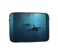 WHJSHOP A Swimming Killer Whale Pattern - Funda para portátil a prueba de golpes para hombres y mujeres, viajes de negocios, escuela y oficina