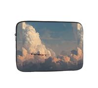 WHJSHOP Airplane in The Colorful Clouds - Funda para portátil a prueba de golpes para hombres y mujeres, viajes de negocios, escuela y oficina