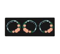 WHJSHOP Alfombrilla de ratón extragrande con diseño de corona de burbujas de 12 x 31.5 pulgadas para computadoras de escritorio, portátiles, computadoras personales