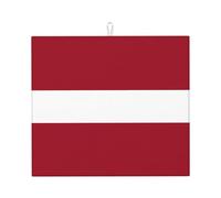 WHJSHOP Almohadilla absorbente para encimera de cocina con la bandera de Letonia, antideslizante, reversible, regalo para nuevos hogares, renovaciones, Navidad, Día de la Madre, cumpleaños