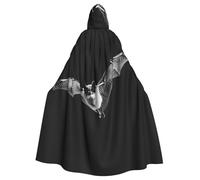 WHJSHOP Bats In The Sky Picture - Capa con capucha de Halloween para adultos y hombres y mujeres