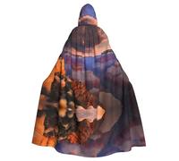 WHJSHOP Beauty Grand Canyon - Capa con capucha para adultos con patrón de Halloween que garantiza un fácil cuidado y un uso duradero