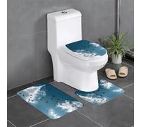 WHJSHOP Birds of Prey in The Blue Sky - Juego de alfombras de baño antideslizantes de 3 piezas (24 x 16 pulgadas) para inodoro, tocador y baños, fácil de limpiar
