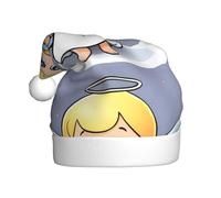 WHJSHOP Bonito sombrero de Navidad con estampado de ángel para adultos, por lo que es un regalo divertido y duradero para hombres y mujeres