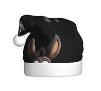 WHJSHOP Bonito sombrero de Navidad con estampado de burro para adultos, por lo que es un regalo divertido y duradero para hombres y mujeres